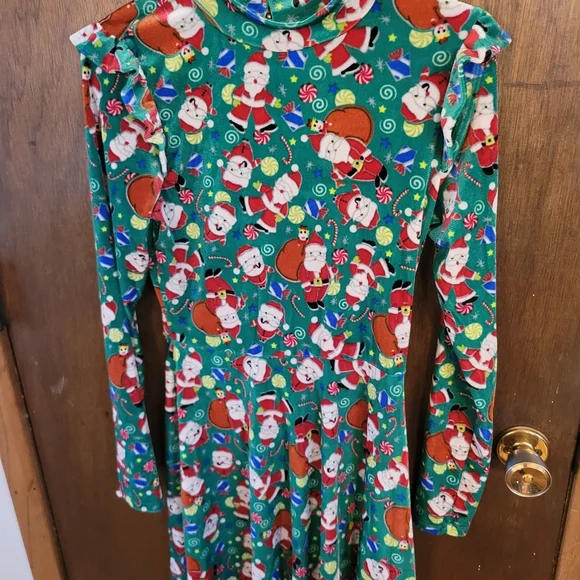 Xhilaration | Dresses | Novelty Green Santa Candy Green Christmas Dress  Womens Medium | Poshmark